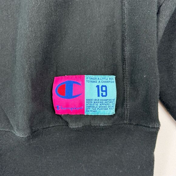 Champion Sweatshirt Black Size M - Picture 3 of 4